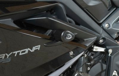 Tamponi / protezioni telaio tipo Aero no-cut sliders telaio - Triumph 675 Daytona '13- (vers.strad)