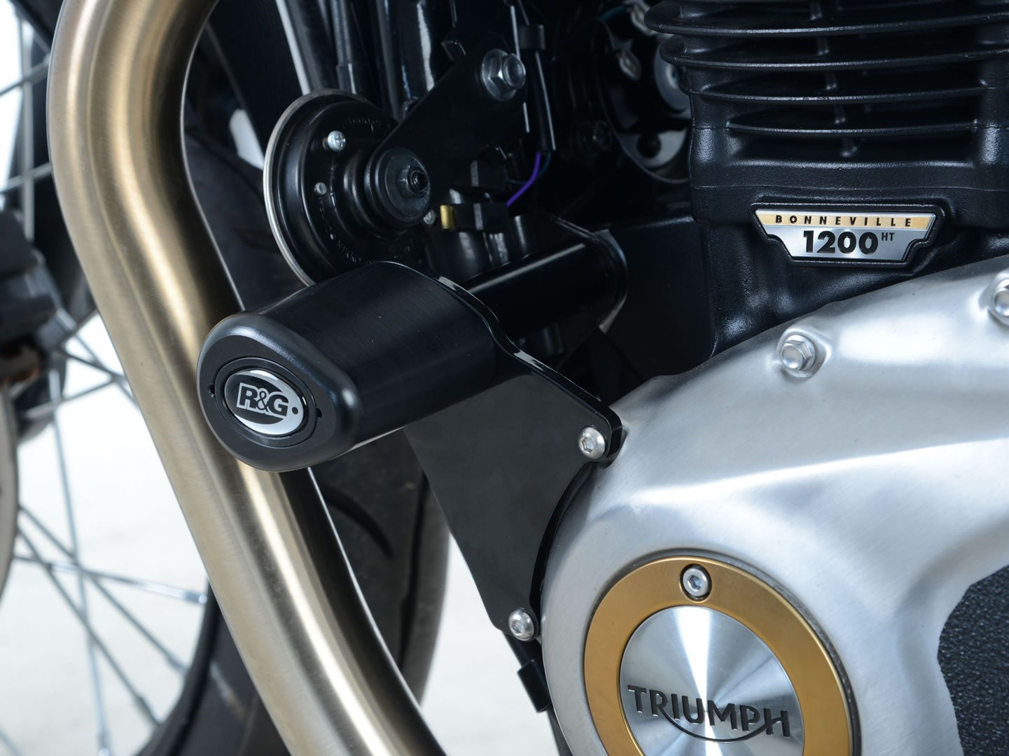 Tamponi / protezioni telaio tipo Aero - Triumph Bonneville Bobber '17-