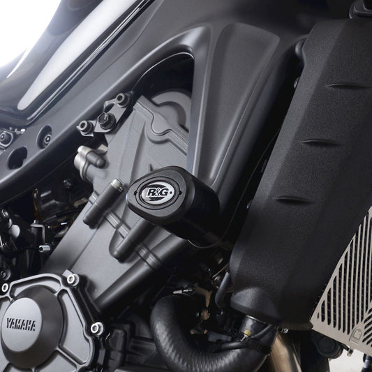Tamponi / protezioni telaio tipo Aero, Yamaha MT-09 (SP) '21-, Tracer 9 (GT) '21-, XSR900 '22- (colore bianco)