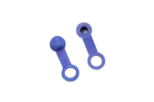 Tappino in gomma colorato spurgo pinza/pompa colore Blu