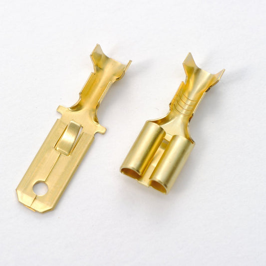 terminali capicorda piatti, 250-TYPE, set di 30