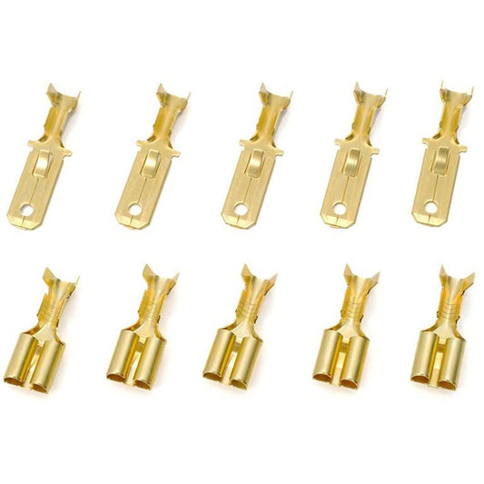 terminali capicorda piatti, 250-TYPE, set di 5