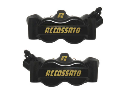 PINZA FRENO RADIALE ACCOSSATO FORGIATA MONOBLOCCO INTERASSE 100 MM CON PISTONI IN ALLUMINIO