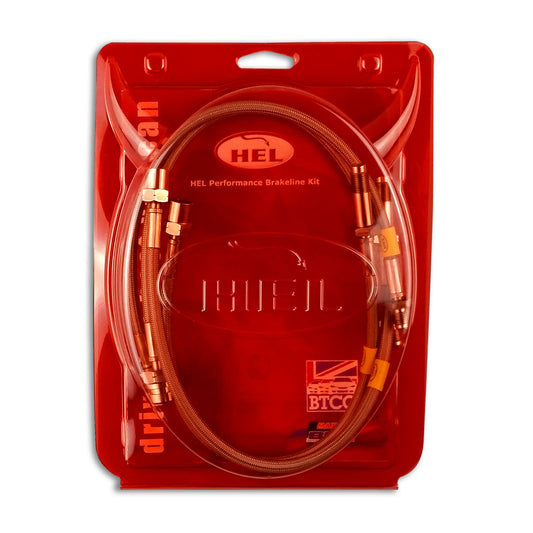 Tubi freno in treccia per Yamaha XVS1100 Dragstar 1999 - 2000 (Kit 4 tubi) [Colore rivestimento - Rosso]