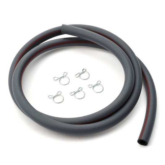 tubo carburante a 2 strati per moto ID.6mm/OD.10mm, 1M, con 5 clips