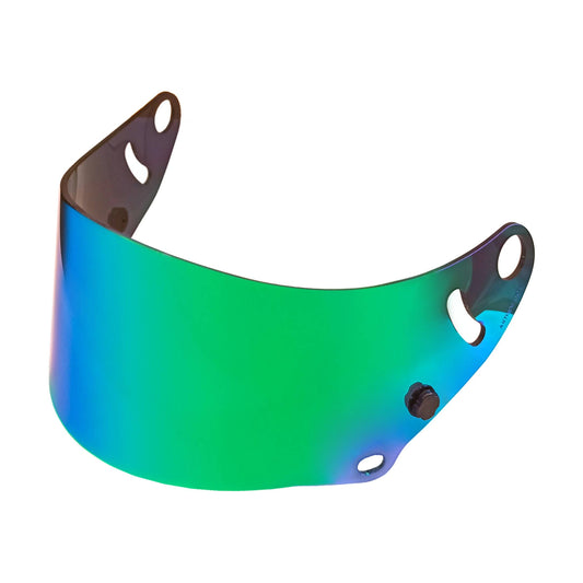 Visiera compatibile con caschi ARAI® CK-6, antigraffio 2mm Specchiata verde green 50